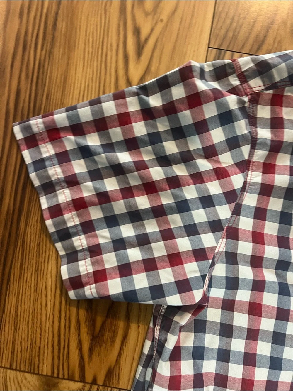 Men’s The North Face Short-Sleeve Plaid Button-Down Shirt - size Large
